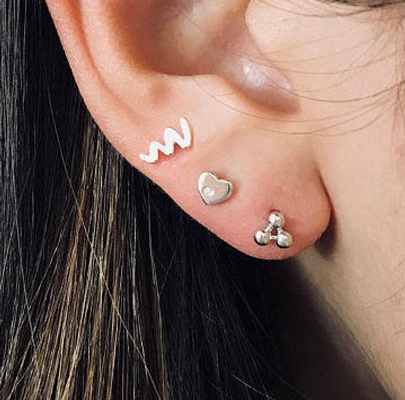 Origami Jewellery Dainty Silver Studs