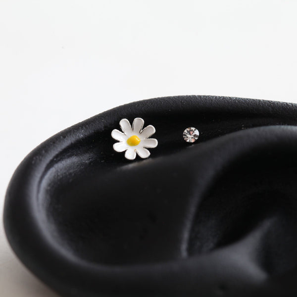 origami jewellery Daisy cartilage earring