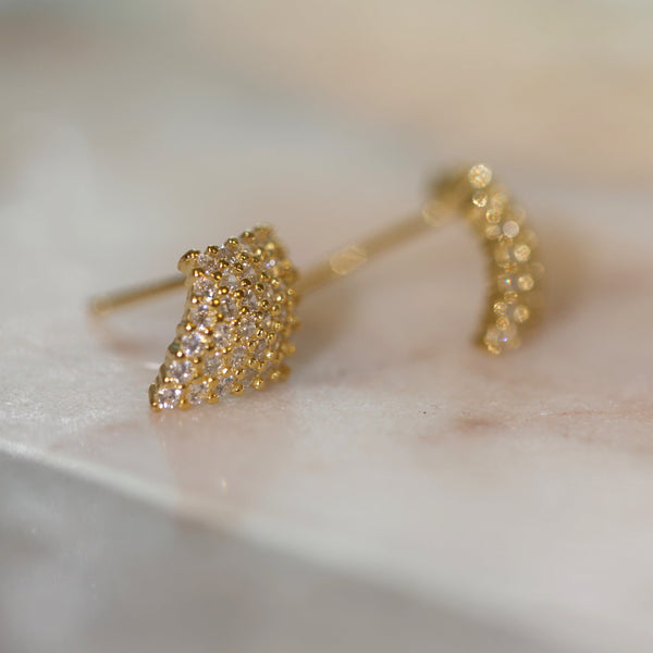 Origami Jewellery Diamond Shaped Studs