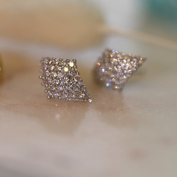 Origami Jewellery Diamond Shaped Studs