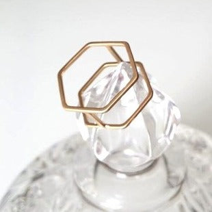 Origami Jewellery Double Hexagon Ring