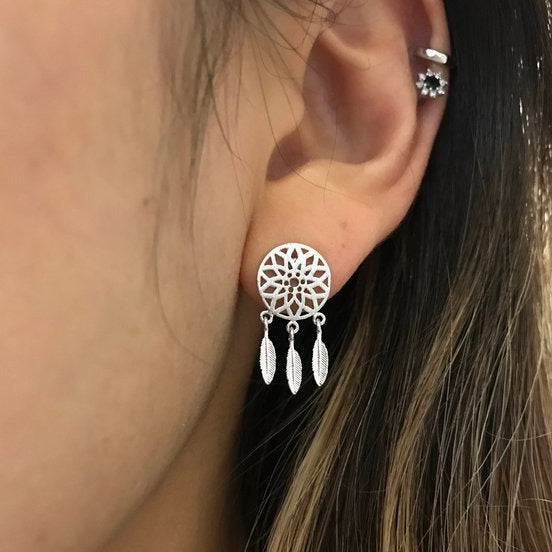 Origami Jewellery Dream Catcher Earrings