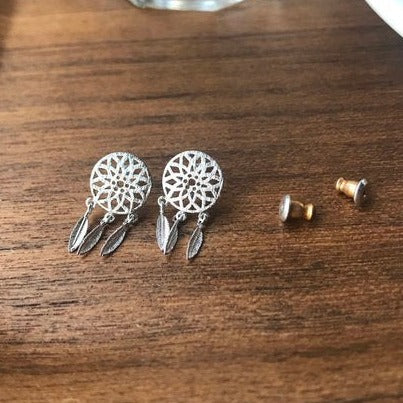 origami jewellery Dream Catcher Earrings