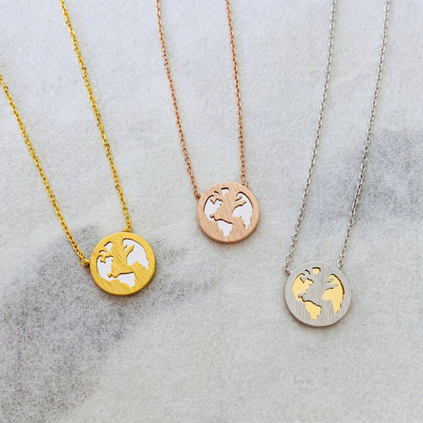 origami jewellery Earth Necklace