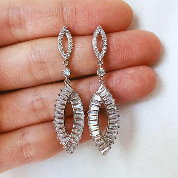 origami jewellery Elegant Bridal Earrings