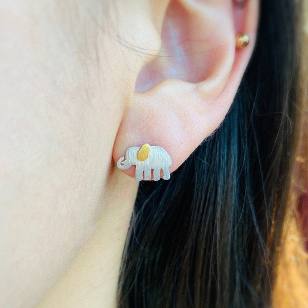 Origami Jewellery Elephant Earrings
