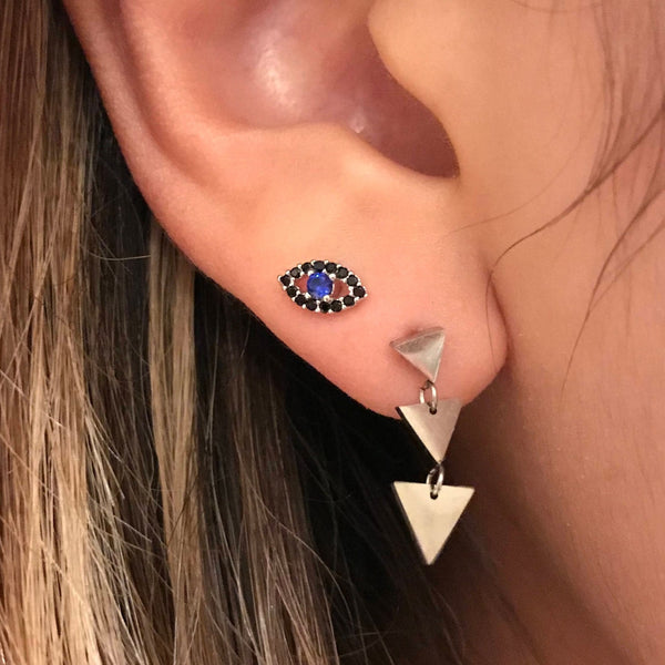 Origami Jewellery Evil Eye Earring