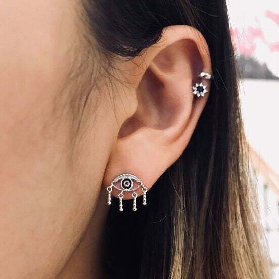 Origami Jewellery Evil Eye Modern Studs