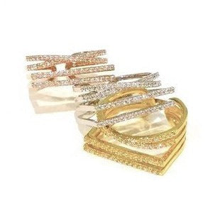 Origami Jewellery Four Layer Band Ring