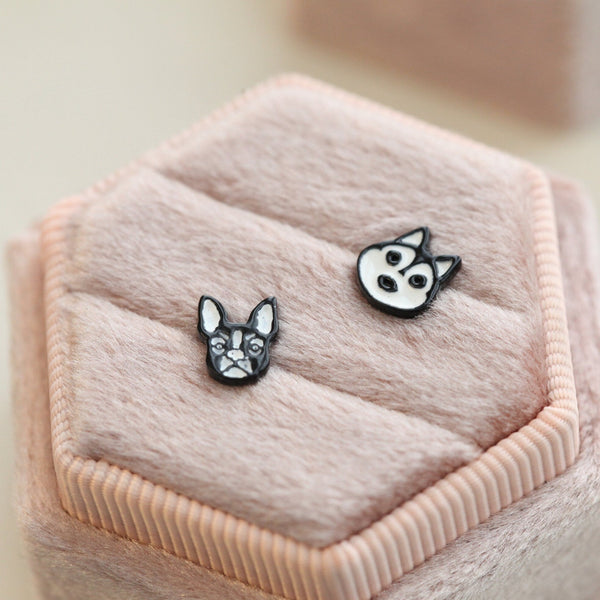 Origami Jewellery French Bulldog Earrings
