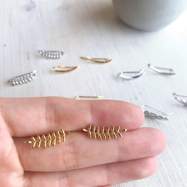 Origami Jewellery Fun Curved Earrings