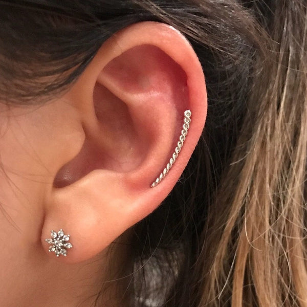 Origami Jewellery Fun Curved Earrings