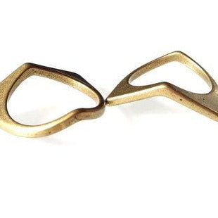 Origami Jewellery Geometric Chevron Ring