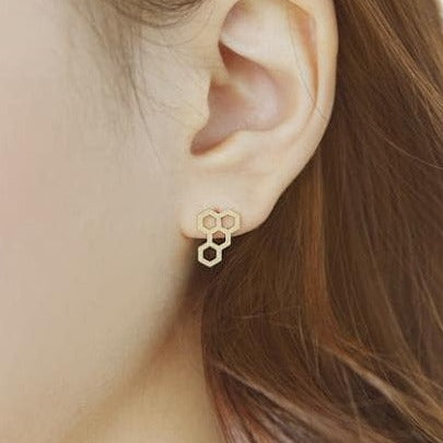 Origami Jewellery Gold Jewelry Set