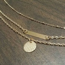 origami jewellery Gold layer Necklace