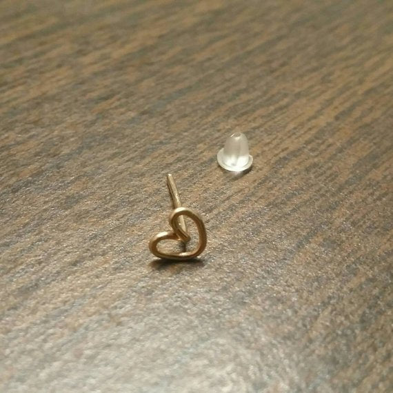 Origami Jewellery Heart Wire Earring