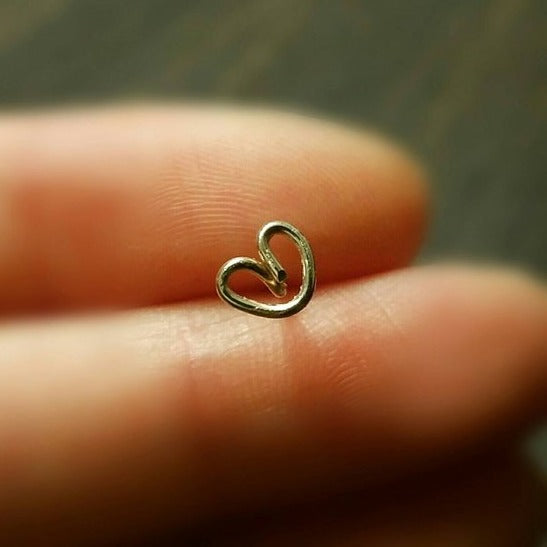 origami jewellery Heart Wire Earring