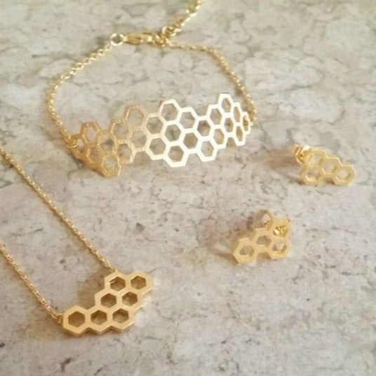 origami jewellery Honeycomb Jewelry Collection