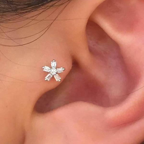 Origami Jewellery Ice Flower Earring