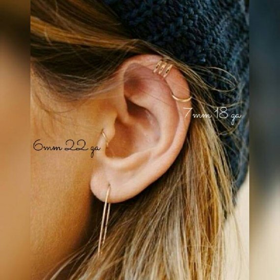 Origami Jewellery Infinity Hoop Earring