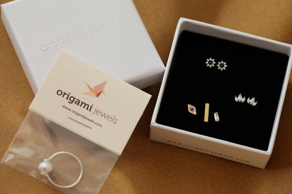 Origami Jewellery Infinity Hoop Earring