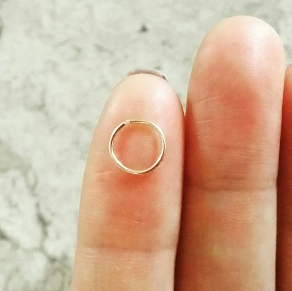 origami jewellery Infinity Hoop Earring