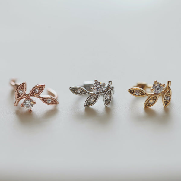 Origami Jewellery Intricate Leaf Hoop