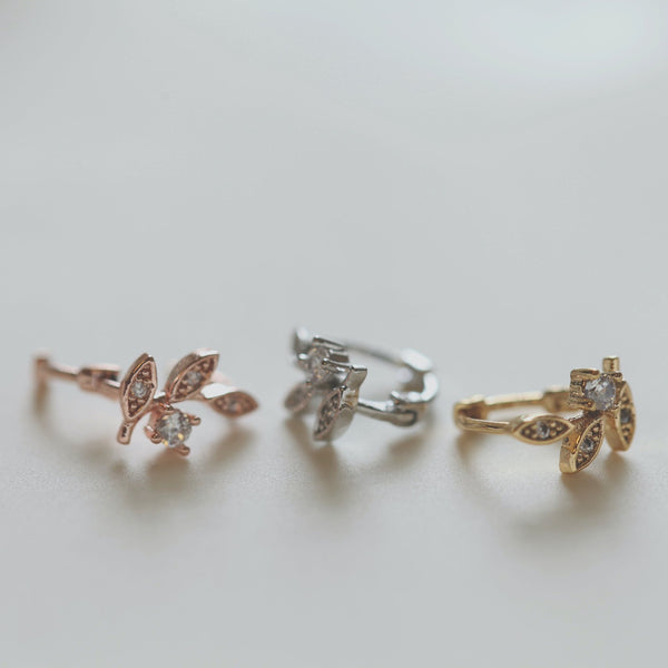 Origami Jewellery Intricate Leaf Hoop