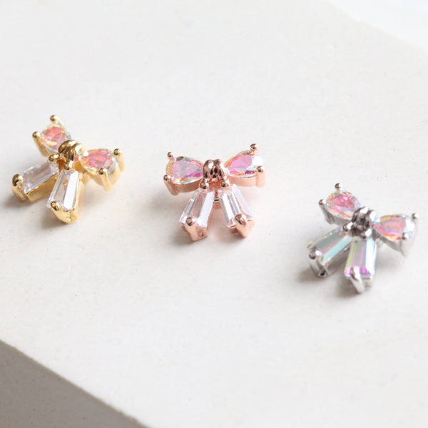 origami jewellery Iridescent Ribbon Cartilage Stud