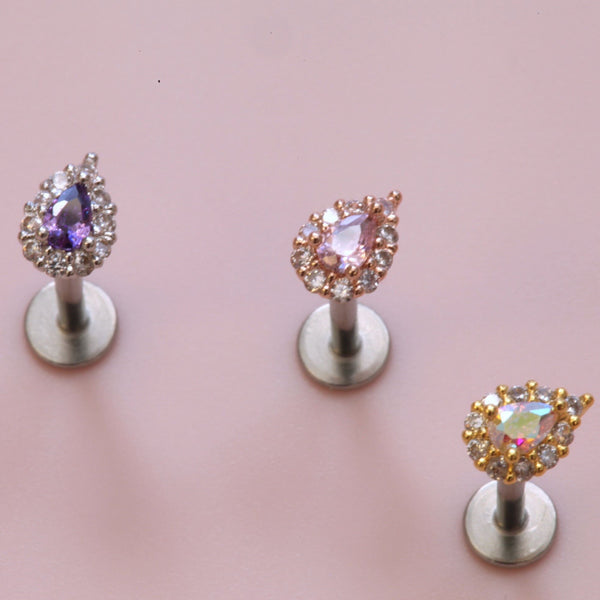 origami jewellery Iridescent Teardrop