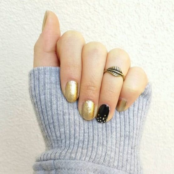 Origami Jewellery Leaf Midi Ring