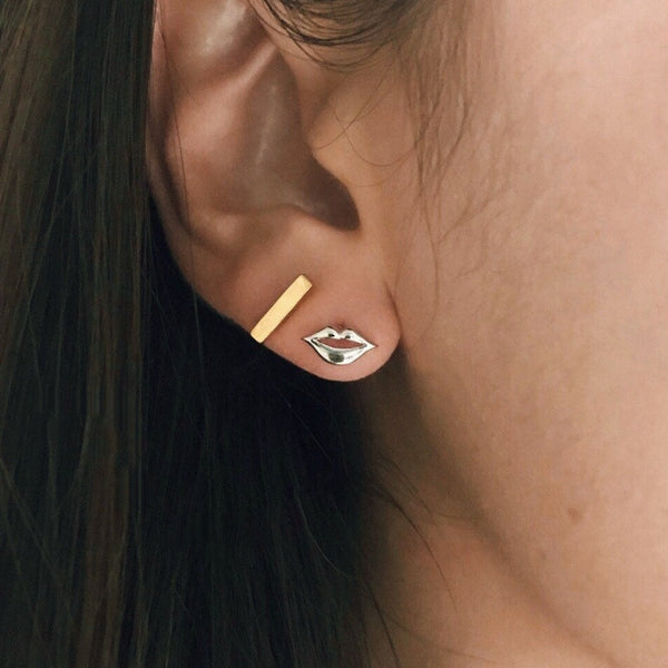 origami jewellery Lip Earrings