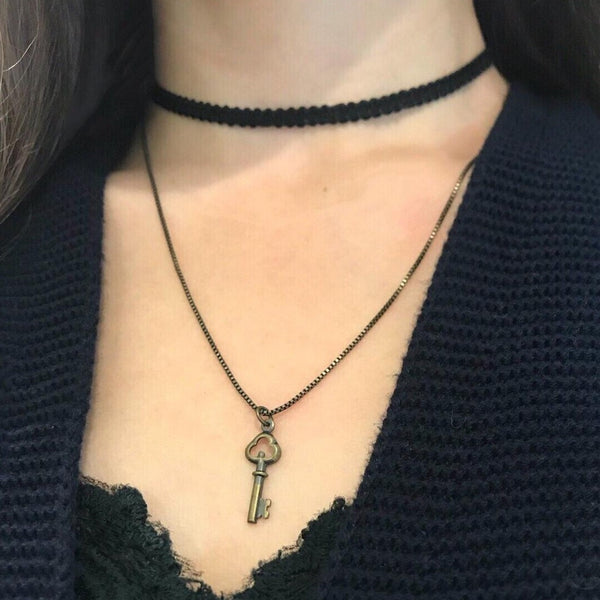 origami jewellery Long Key Necklace