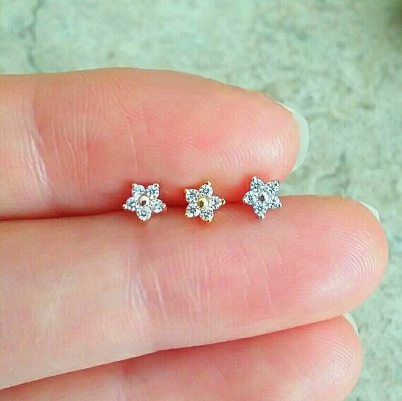 Origami Jewellery Mini Flower Earring