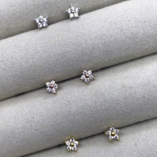 origami jewellery Mini Flower Studs