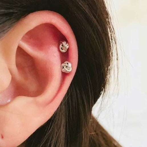 Origami Jewellery Mini Knot Earrings