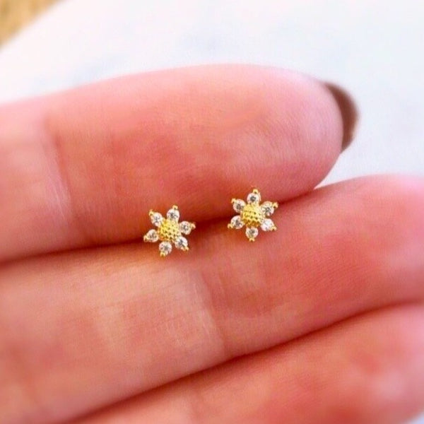 Origami Jewellery Mini Sunflower Studs