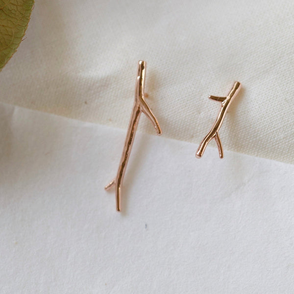 Origami Jewellery Mismatch Twig Earrings