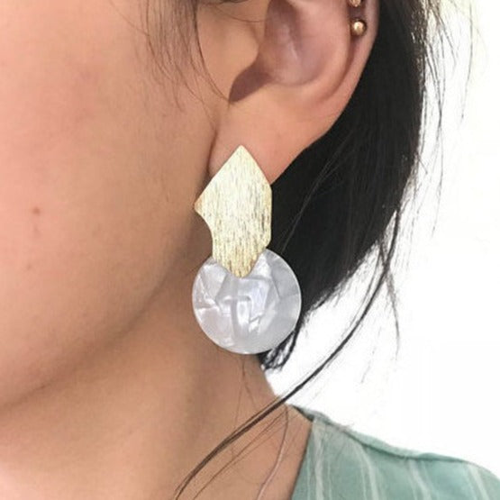 origami jewellery Modern Geometric Earrings