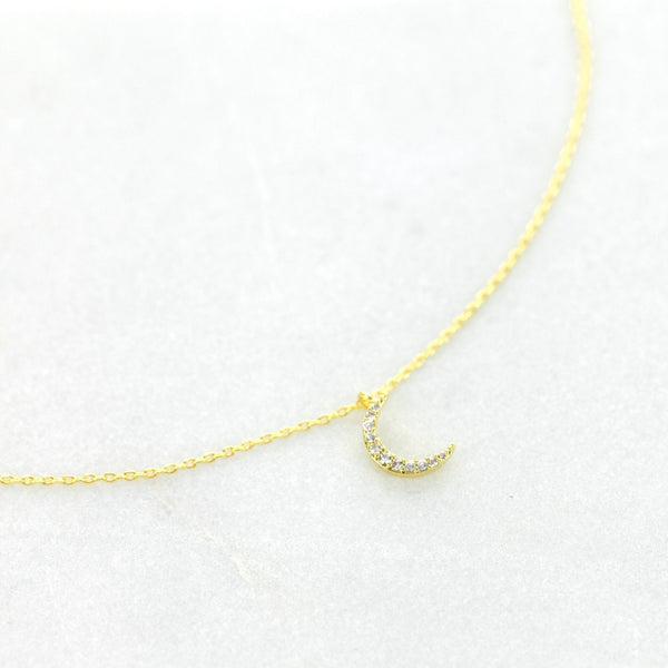 Origami Jewellery Moon Necklace