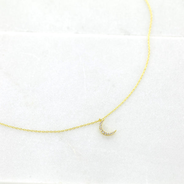 Origami Jewellery Moon Necklace