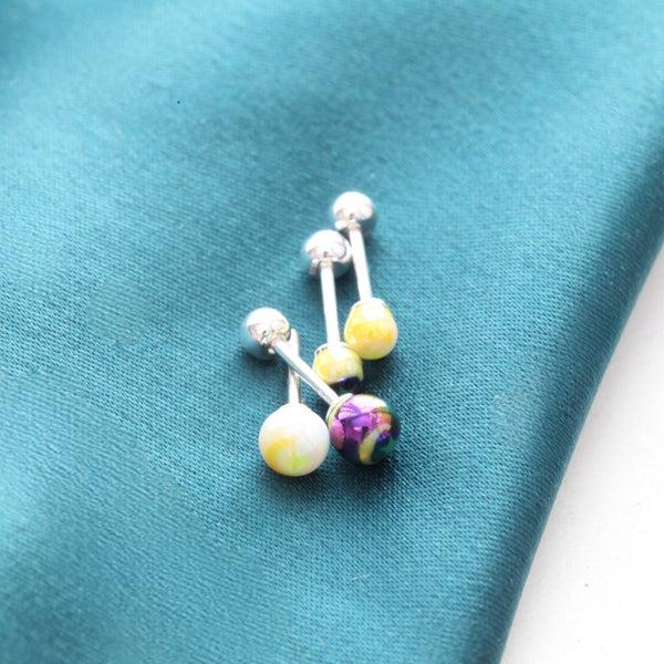 Origami Jewellery Moon Sketch Lobe Stud