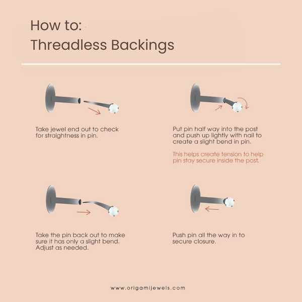 Origami Jewellery Pave Bar Dangle Earring