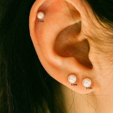 Origami Jewellery Pearl Cartilage Earring
