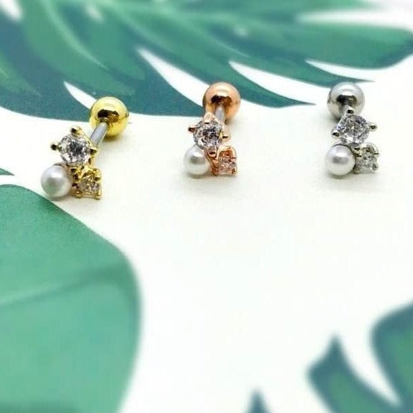 Origami Jewellery Pearl Cluster Earring