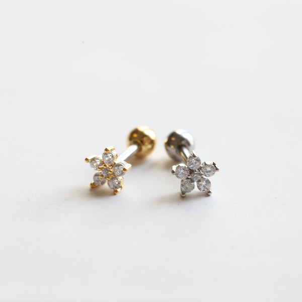 Origami Jewellery Petaled Flower Earring