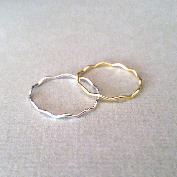 origami jewellery Ripples Ring
