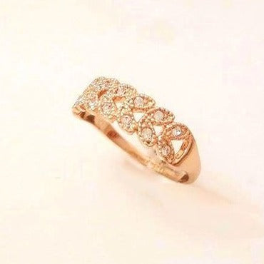 Origami Jewellery Rose Gold Band Ring