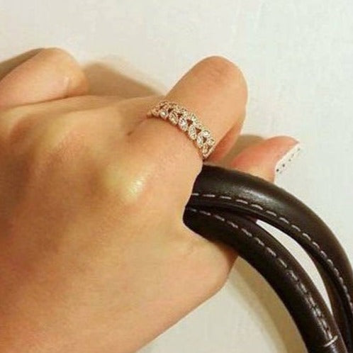 Origami Jewellery Rose Gold Band Ring