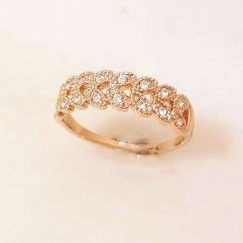 origami jewellery Rose Gold Band Ring